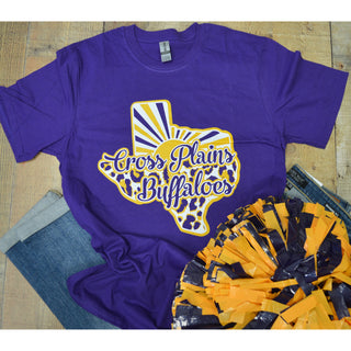 Cross Plains Buffaloes - Texas Sunray T-Shirt