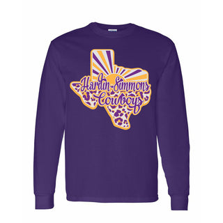 Hardin Simmons University Cowboys - Texas Sunray Long Sleeve T-Shirt