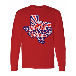 Jim Ned Indians - Texas Sunray Long Sleeve T-Shirt