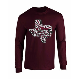 McMurry University War Hawks - Texas Sunray Long Sleeve T-Shirt