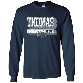 Thomas Texans - Shadow Stripe Long Sleeve T-Shirt